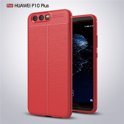 

Fivice Huawei P10 plus case Luxury leather TPU silicone anti-fall soft shell phone case