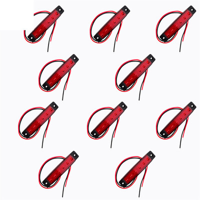 

10PCS YWXLight LED Truck Bus Trailer Side Marker Indicators Light Tail Taillight Brake Stop Lamp DC 12V