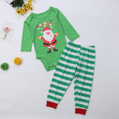 

Family Matching Christmas Pajamas Romper Set Kid Baby Adult Sleepwear Nightwear