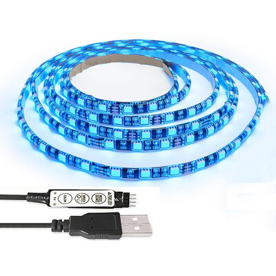 

TV BackLight Kit Computer Case 5050 2M RGB USB LED Strip Light with 5v USB Cable