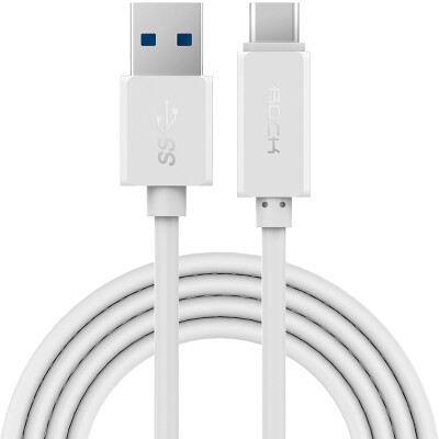 

Lock (ROCK) Type-C data cable mobile phone USB3.0 charging cable for music / millet 4C / 5 / Huawei P9 / glory V8 / Meizu PRO5 / a plus 2 white