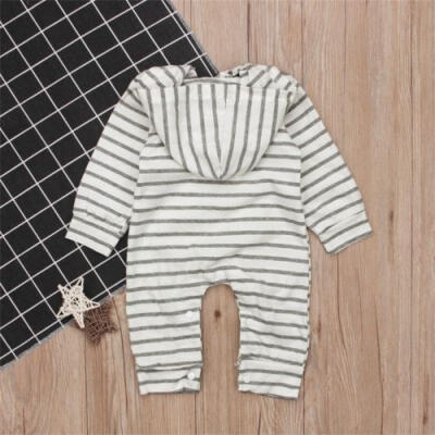 

Newborn Baby Infant Boy Girl Romper Hooded Jumpsuit Bodysuit Outfits Clothes