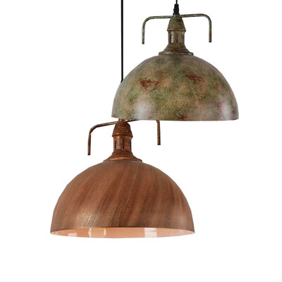 

Baycheer HL478995 Aged Metal Bronze 1 Light Pendant Lamp in Retro Style