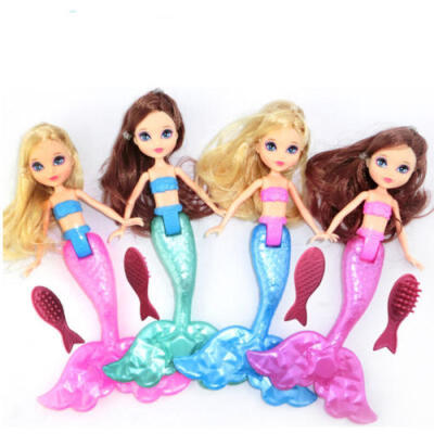 

LED Light Swimming Mermaid Doll Kid Girls Toy Bath Swimming pool With Comb