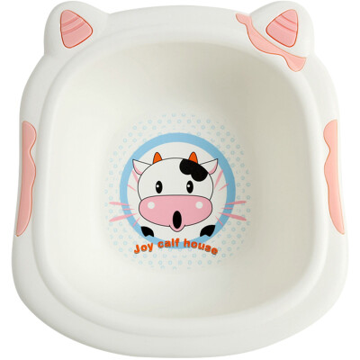 

Du Di (DuDi) cartoon milk basin baby little washbasin children wash basin wash PP basin thickening basin (pink