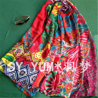 

New Fashion Summer Beach Scarves Print Desigues Women Scarf Cute Cappa Sun Block Voile Shawl Shirts