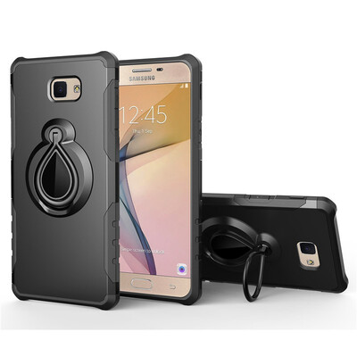 

Fivice Samsung Galaxy J5 primeOn5 2016 Case TPU Water Drop Ring Stand Car Power Magnetic Drop-proof Phone Case