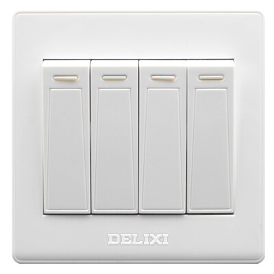 

Delixi (DELIXI) switch socket panel double open two open double control Ya white series