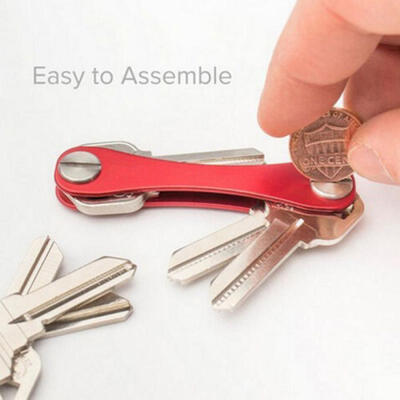 

New Hard Oxide Aluminum Key Holder Organizer Clip Folder Keychain EDC Pocket