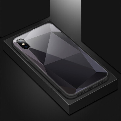 

Goowiiz Phone Case For Iphone XXsXs Max Luxury Optically square glass TPUPC Full Protective cover