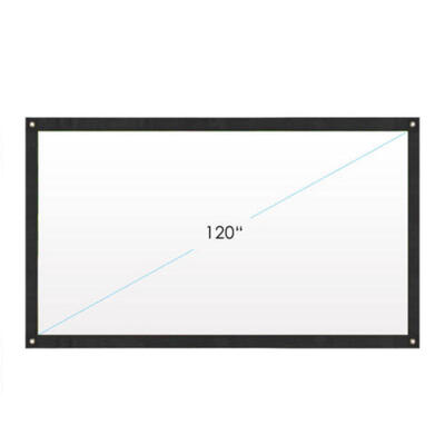 

607284100120" Projector Projection Screen 169 White HD Home Cinema Theater