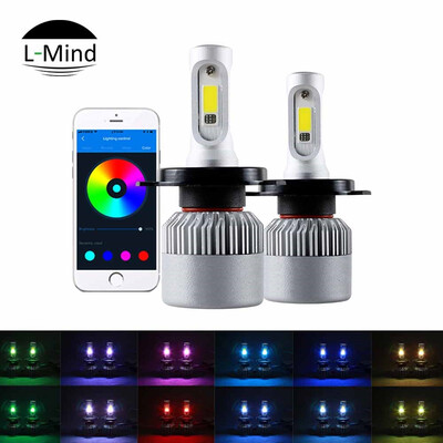 

2-in-1 White Innenraumbeleuchtung Farbwechsel Citroen RGB CREE H4 LED Headlight for Peugeot