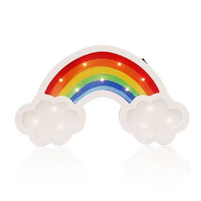

UpperX Rainbow Led Night Light Wooden for Baby Children Kids Gift Table Lamp Bedside Bedroom Living Room Wall Decor Indoor lights