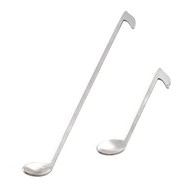 

UpperX Musical Note Stainless Steel Coffee Spoon Ladle Dessert Honey Spoons Long Handle Tea Spoon for Mug Cup Kitchen Tools