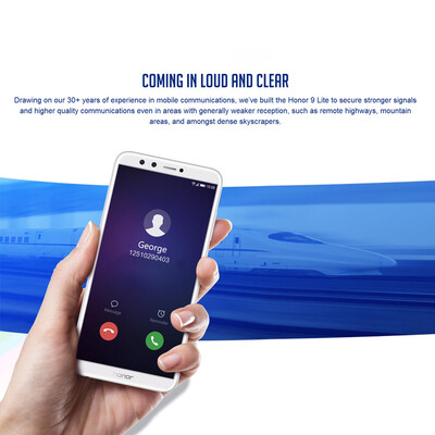 

Global Version Huawei Honor 9 Lite 4G Mobile Phone Octa-core 13MP Four Cams 3GB32GB 565-Inch FHD 21601080P 189 Screen Android