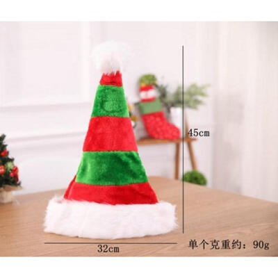 

UK Christmas Cap Thick Ultra Soft Plush Cute Santa Claus Holiday Fancy Dress Hat