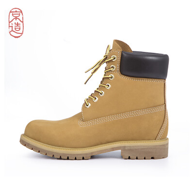 

JZAO Martin boots female rhubarb boots tooling leather wheat yellow 36