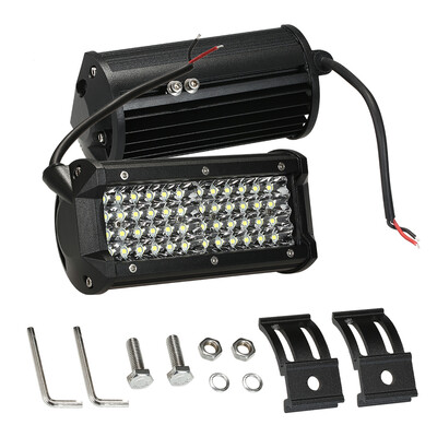 

2Pcs 7 144W Quad Row LED Light Bar Work Light Bar Spot Fog lights Road Driving Lamp for Car Jeep SUV ATV Boat Marine 9-30V 6000K