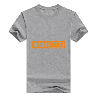 

Christian Religious Men Tshirt Jesus Saves