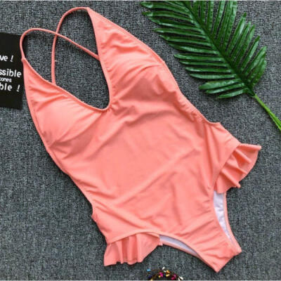 

Womens One-Piece Beachwear Swimwear Bathing Push Up Bikini Swimsuit Hot Sasle