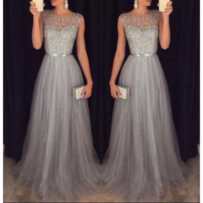 

Women Formal Wedding Bridesmaid Long EveningParty Ball Prom Gown Cocktail Dress