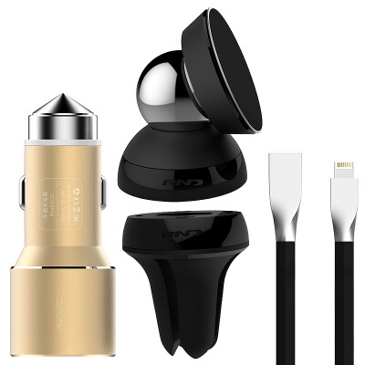 

RND car phone stand cigarette lighter charging head two-in-one data cable triple suit