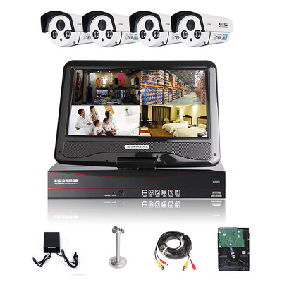 

LOOSAFE surveillance camera 4-way 10-inch screen 960P HD night vision