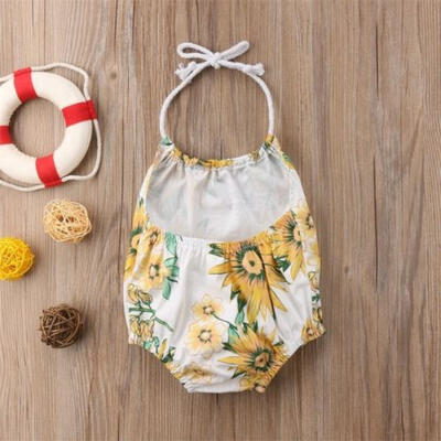 

Sunflowers Toddler Baby Kids Girls Infant Romper Jumpsuit Bodysuit Cotton Outfit