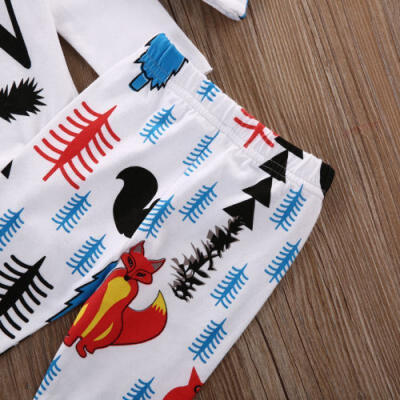 

Infant Baby Boys Little Man Tops Romper Long Pants 3PCS Outfits Set US Stock