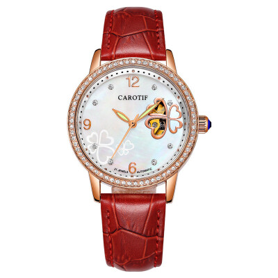 

Skeleton Sapphire Crystal Women Mechanical Watch Fashion Elegant Ladies Watch