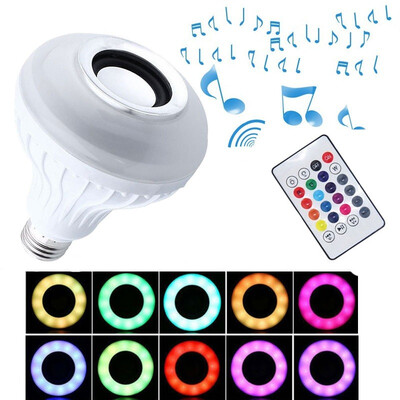 

1PC 4 Generations Smart Bluetooth 40 Music Speaker Lamp LED Bulb E27 Intelligent Light Holiday Party Decoration Gift
