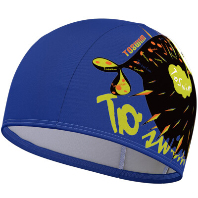 

TOSWIM (TOSWIM) swimming cap male and female long hair comfortable shoes swimming cap genuine fashion ear lugs adult swimming cap hedgehog strange fish TS514002