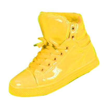 

Women Men Shiny High Top Sport Shoes Waterproof Boot Dance Sneaker Trainers