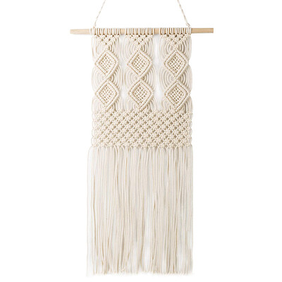 

UpperX Handmade Macrame Wall Hanging Woven Tapestry Bohemian Apartment Studio Dorm Interior Wall Nursery Craft Decors 120inch