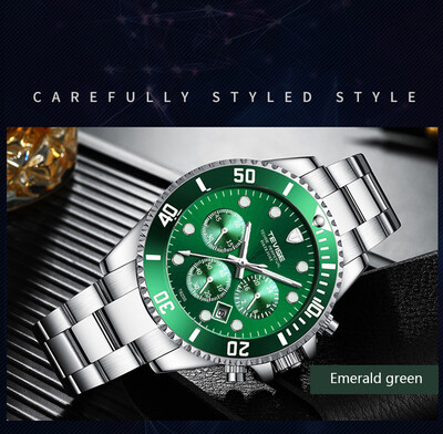 

TEVISE T823 Brand Men Watch Luxury Quartz Watch Sport Stainless Steel Clock Relogio Masculino for Gift