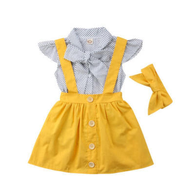 

Toddler Kids Baby Girls Outfits Clothes T-shirt TopsTutu Dress Skirt 2PCS Sets