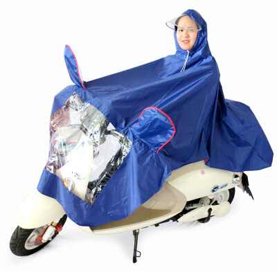 

Mountain cave man non-disposable raincoat rain poodle car motorcycle motorcycle big hat with mirror cover raincoat CM9008 blue