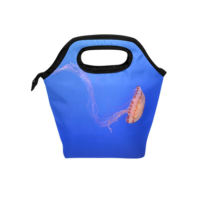

Lunch Bag Tote Bag Glowing Jellyfish Travel Picnic Organizer Lunch Holder Handbags Lunch Bag Box