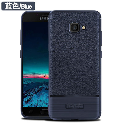 

Fivice Samsung A7 2017 case Deluxe Silicone Anti-falling Litchi Protector