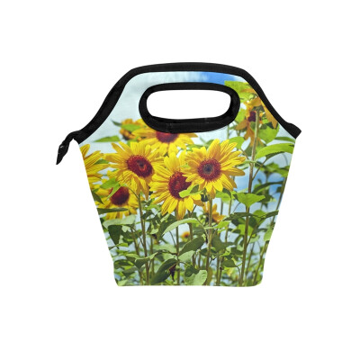 

Cute Sunflower Lunch Bag Tote Bag Travel Picnic Organizer Lunch Holder Handbags Lunch Bag Box