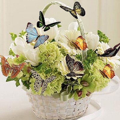 

UpperX 5D DIY Diamond Painting Cross Stitch Kits Diamond Embroidery Diamond Pattern Butterfly Flower Basket Home Decor Gift