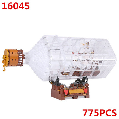 

Lepin 16045 Creative Ship in the Bottle Set Pirates of the Caribbean Model Building Blocks Bricks Toy Christmas Gift
