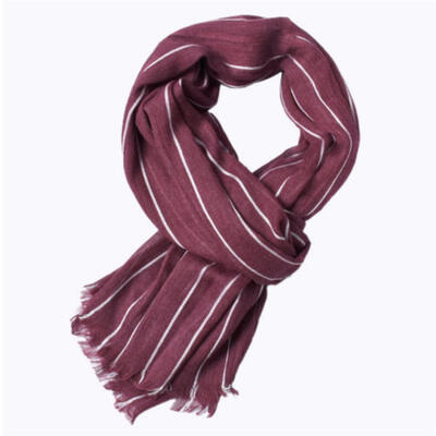 

Mens Stripe Scarf College Ladies Scarf Vertical Stripes Fringing Christmas Gift