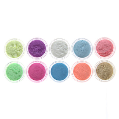 

10Pcs Fashion Decor UV Gel Polish Glow In The Dark Nail Tip Art Glitter Powder Dust Luminous Sands Manicure Decoration Fluorescent