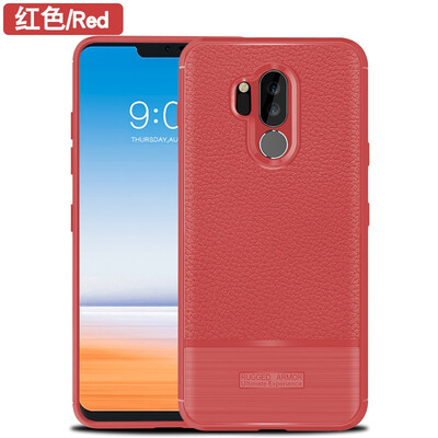 

Fivice LG G7 case luxury TPU anti-fall lychee silicone case