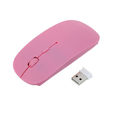 

Fashion Ultra Thin 24 GHz USB Wireless Optical Mouse Receiver for Computer PC Laptop