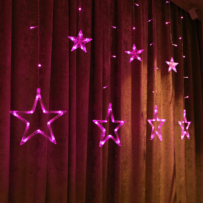 

BRELONG LED stars curtain lights Decorative lantern 138LED EU
