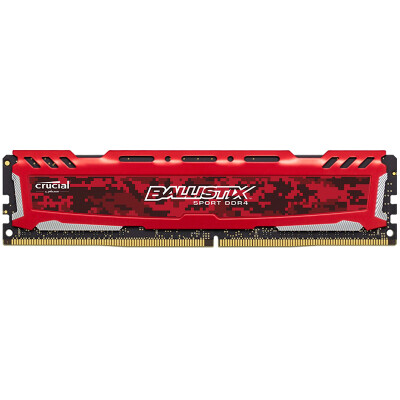 

Crucial Platinum Sport Series LT Series DDR4 2400 16G (набор 8Gx2) Настольная память Camouflage Red