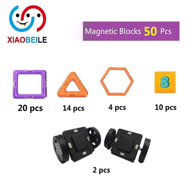 

50pcs магия многокомпонентного магнитных игрушки, развивающие игры, строительство дошкольного навыков штабелирование устанавливает магнитных блоков кирпичи