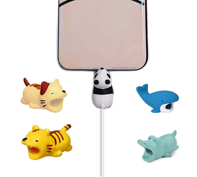 

Cute Animal Bites Anti-Break USB Data Cable Protector Universal Cable Winder Saver for iPhone Charger Cable Cord Cover